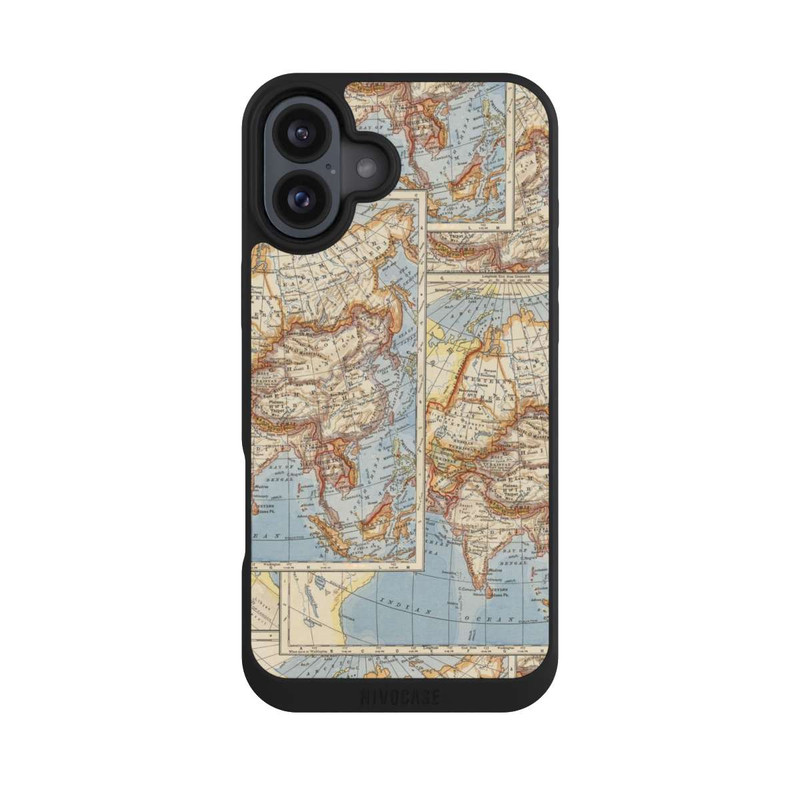 iPhone 16 Plus NIVOpure World Map Vintage