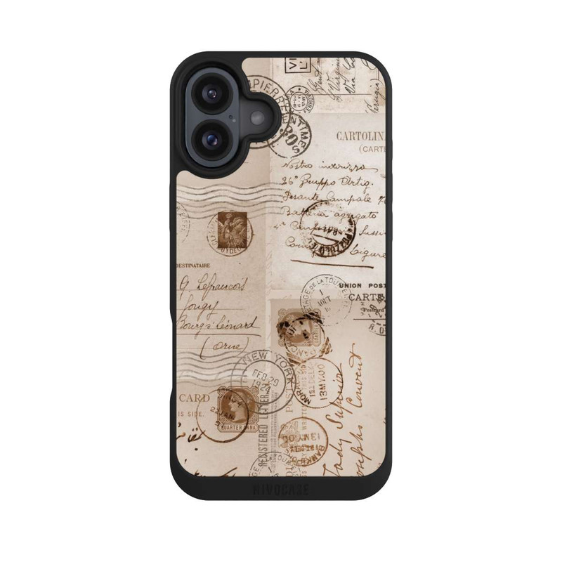 iPhone 16 Plus NIVOpure Vintage Briefmarken