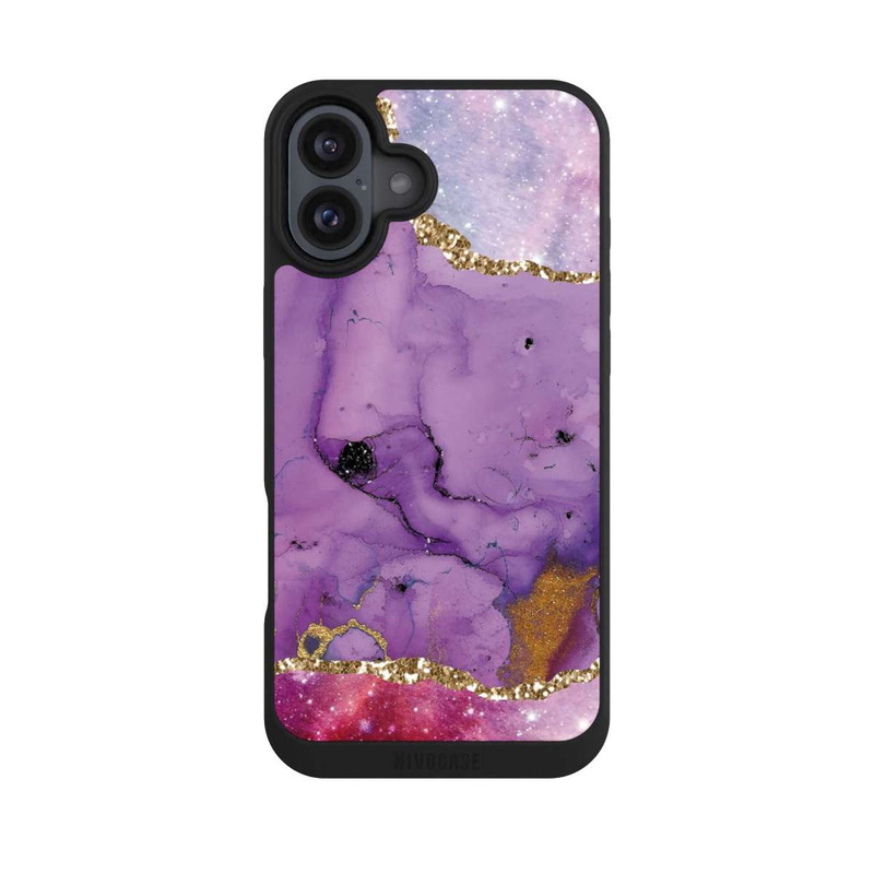 iPhone 16 Plus NIVOpure Marbre glamour galaxie violet