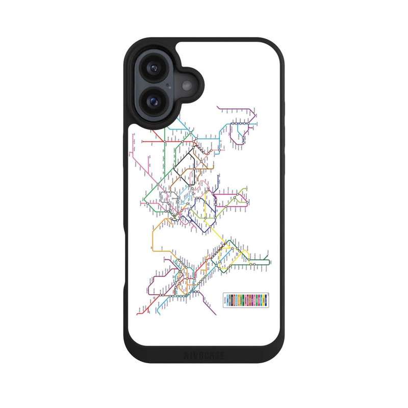 iPhone 16 Plus NIVOpure Carte du métro mondial
