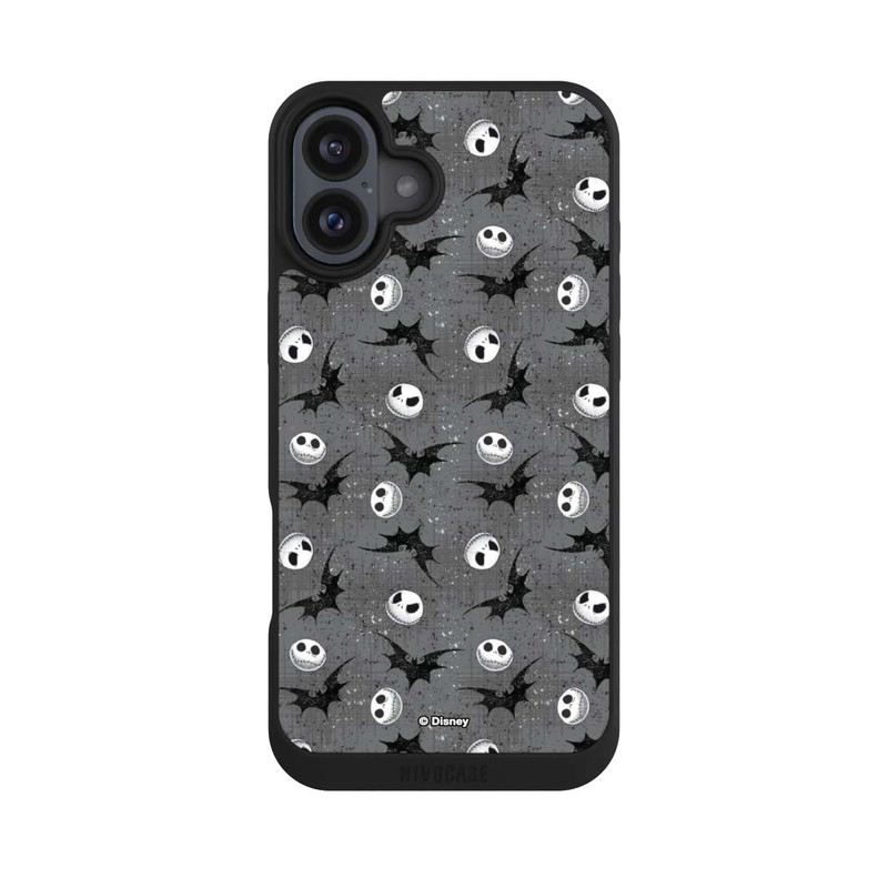 iPhone 16 Plus NIVOpure Jack Grey Pattern Tim Burtons Nightmare before Christmas