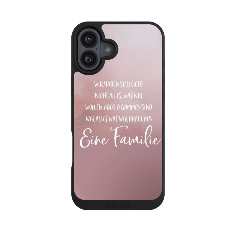 iPhone 16 Plus NIVOpure Eine Familie Altrosa