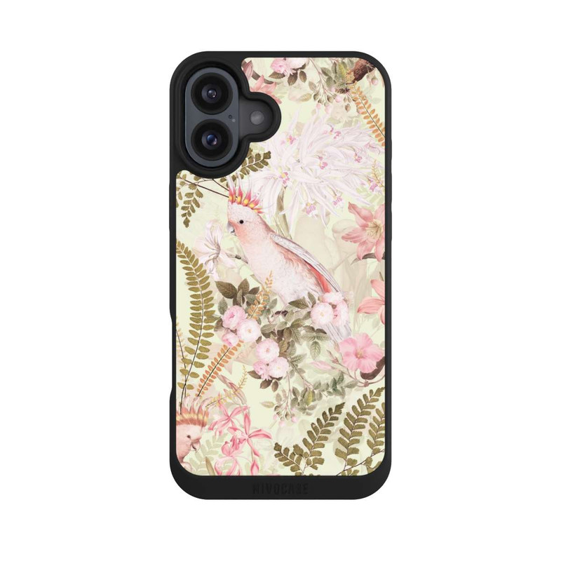 iPhone 16 Plus NIVOpure Kakadu Retro Tapete
