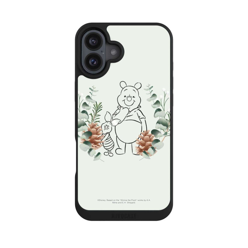 iPhone 16 Plus NIVOpure Grüne Liebe Puuh und Ferkel