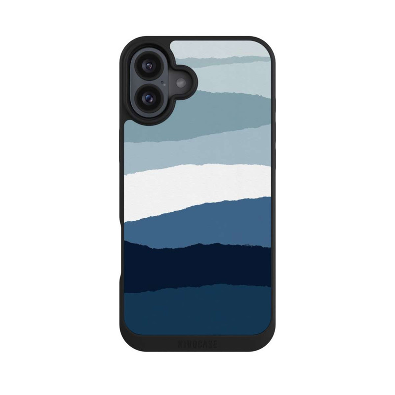 iPhone 16 Plus NIVOpure Abstrait bleu II