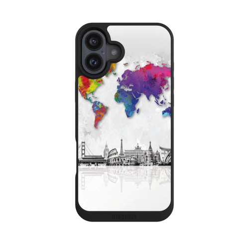 Apple iPhone 16 Plus NIVOpure Worldmap with Skyline