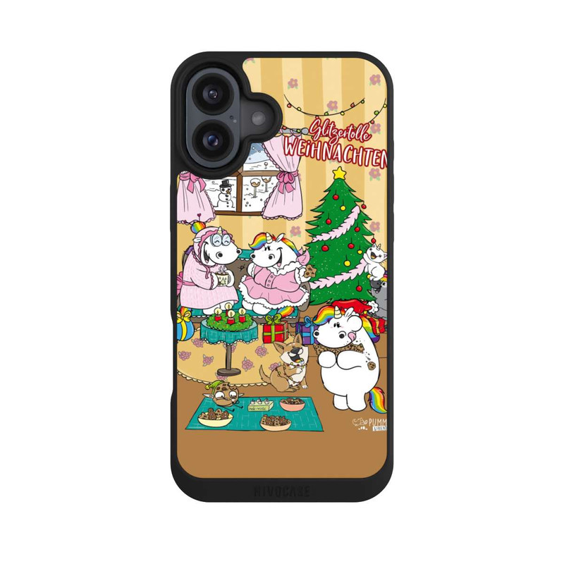 iPhone 16 Plus NIVOpure Glitzertolle Weihnachten