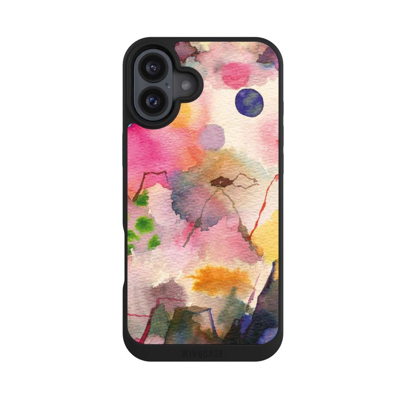 iPhone 16 Plus NIVOpure Aquarell bunte Berge