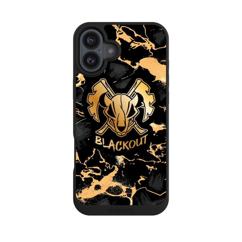 iPhone 16 Plus NIVOpure Marble Gold Logo