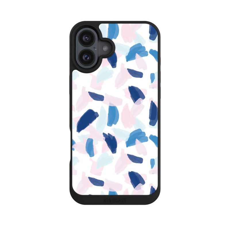 iPhone 16 Plus NIVOpure Peinture bleue et rose