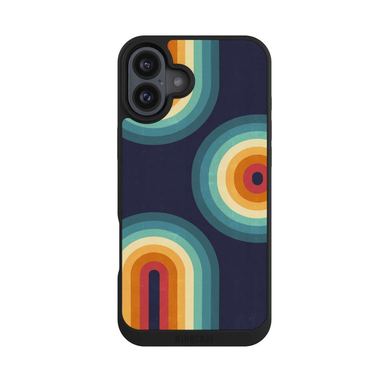 iPhone 16 Plus NIVOpure Double Rainbow on Blue