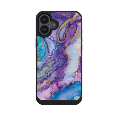 Apple iPhone 16 Plus NIVOpure Purple und Blue Swirl Ink
