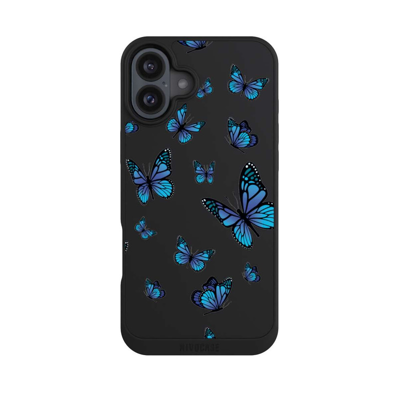 iPhone 16 Plus NIVOpure Schmetterlingmuster Transparent