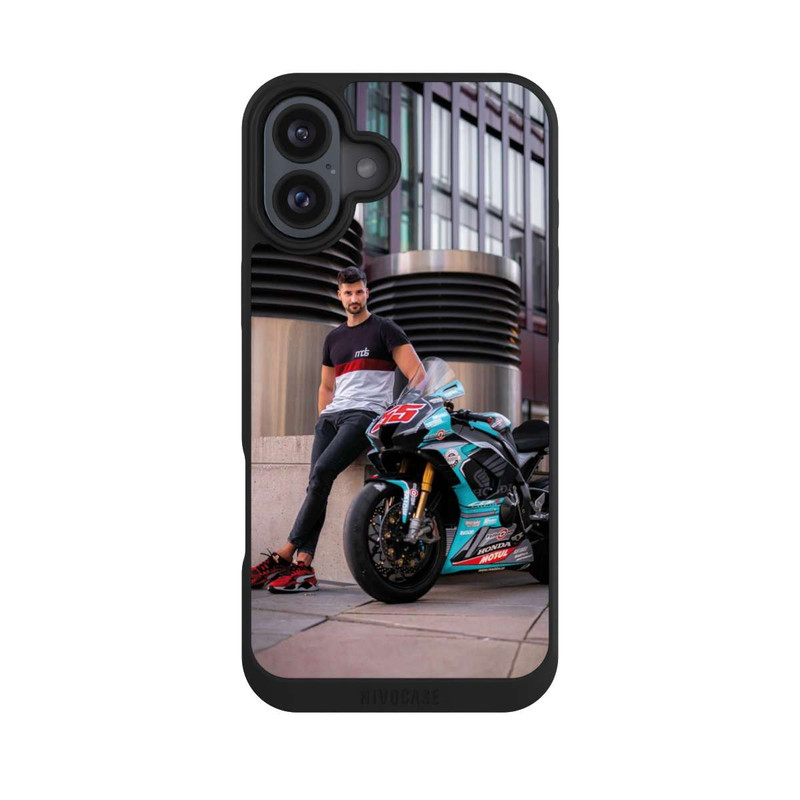 iPhone 16 Plus NIVOpure Blaues Motorrad - MDS