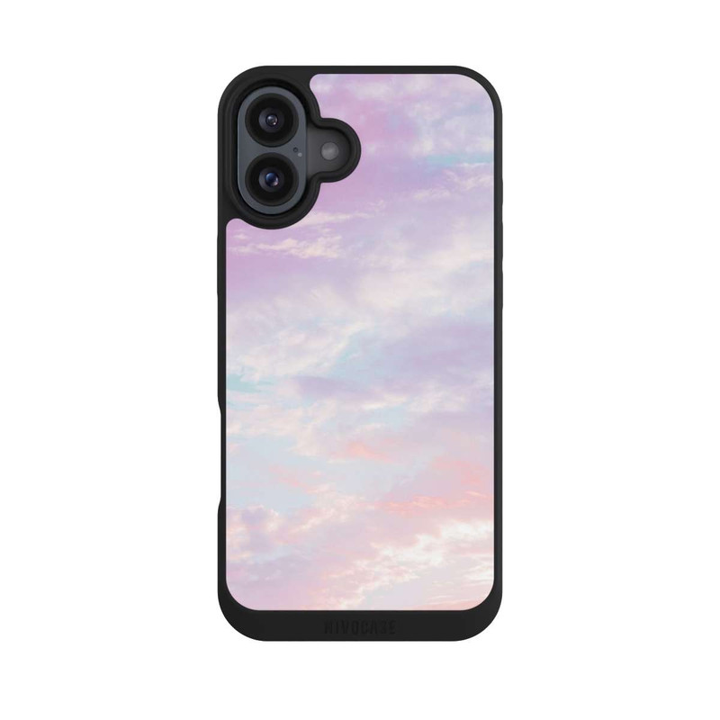 iPhone 16 Plus NIVOpure Zuckerwatte lila Wolken
