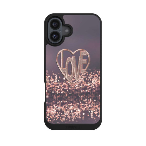 Apple iPhone 16 Plus NIVOpure Love Glitter Pink