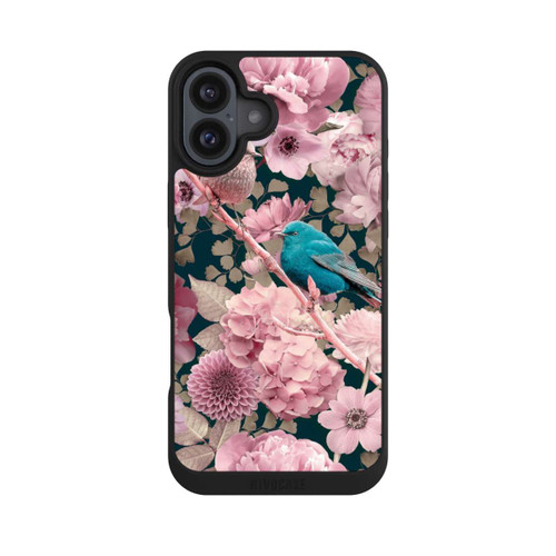 Apple iPhone 16 Plus NIVOpure Sparrows in Pink Flower Pattern