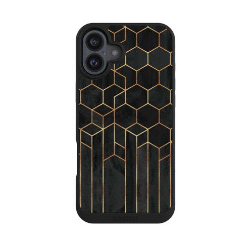 Apple iPhone 16 Plus NIVOpure Hexagones noirs
