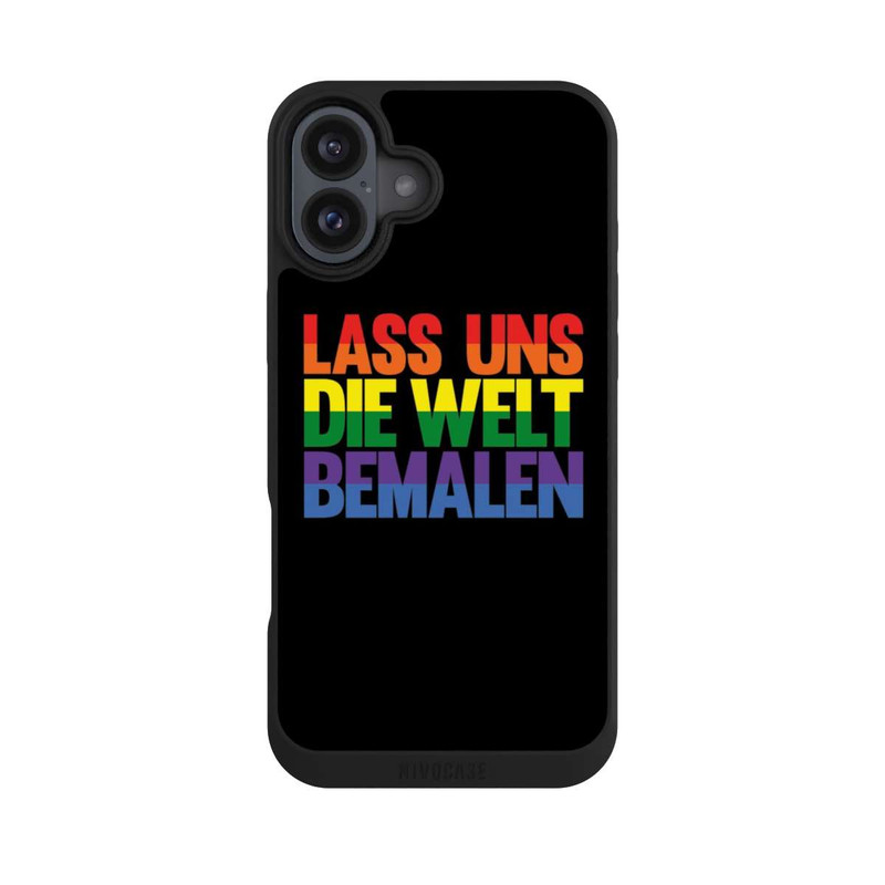 iPhone 16 Plus NIVOpure Lass uns die Welt Bemalen