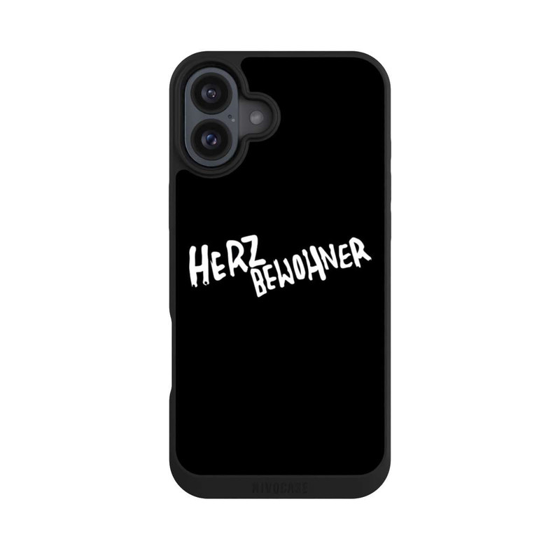 iPhone 16 Plus NIVOpure Herzbewohner Schwarz