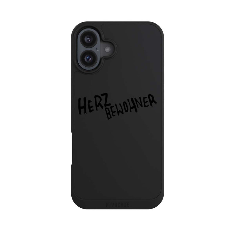 iPhone 16 Plus NIVOpure Herzbewohner Weiß Transparent