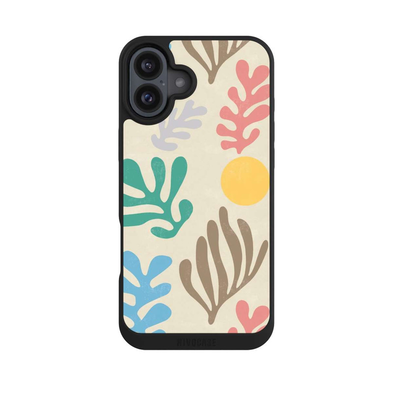 iPhone 16 Plus NIVOpure Blätter im modernen Matisse-Stil
