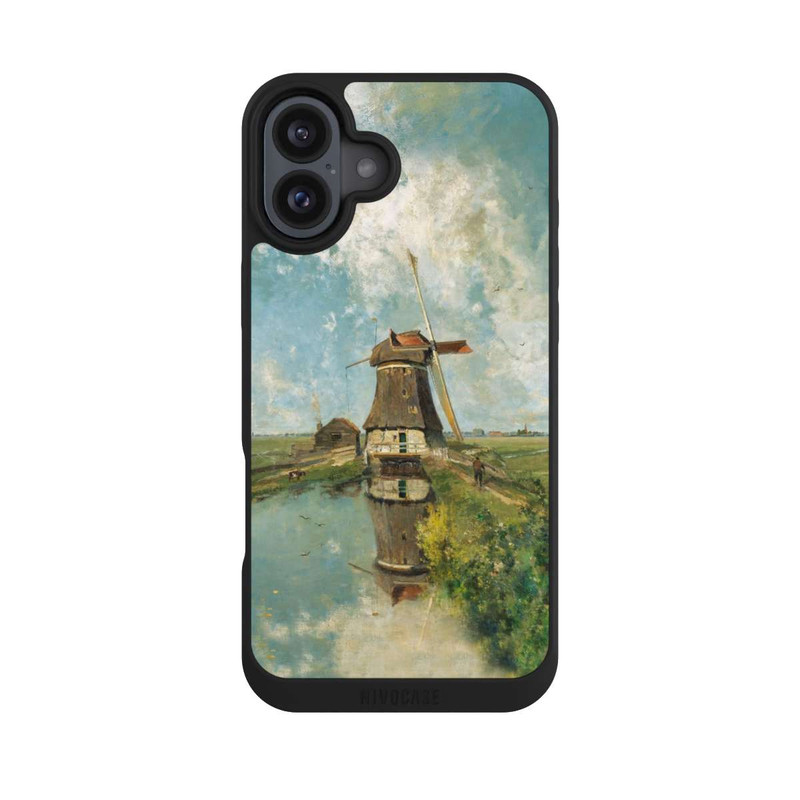 iPhone 16 Plus NIVOpure A Windmill on a Polder Waterway