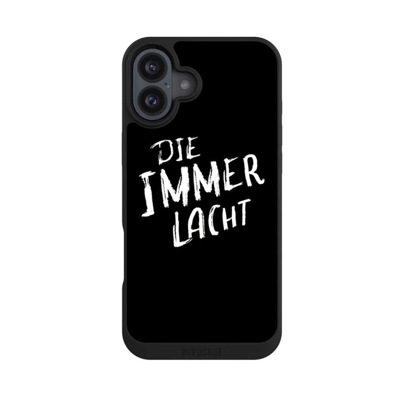 iPhone 16 Plus NIVOpure Die Immer Lacht Schwarz