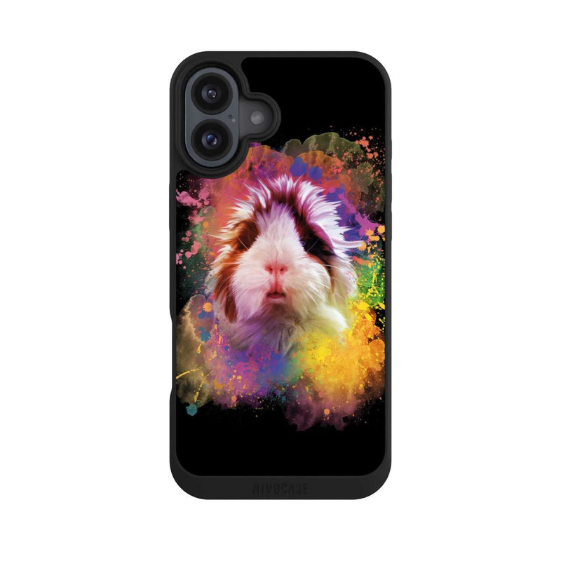 iPhone 16 Plus NIVOpure Meerschweinchen Colorful Sprayart 