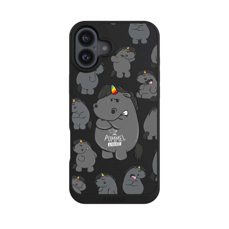 iPhone 16 Plus NIVOpure Grummel Allover Transparent