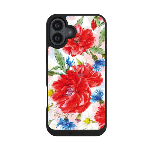 Apple iPhone 16 Plus NIVOpure Sommerwiese Kornblumen Mohn