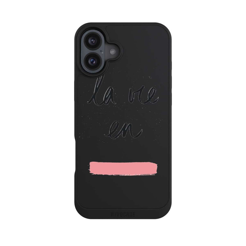 iPhone 16 Plus NIVOpure La vie en Rosa Transparent