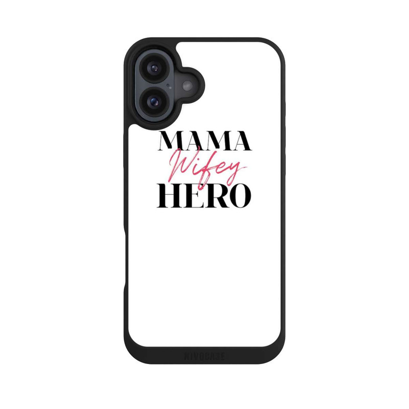iPhone 16 Plus NIVOpure Mama Wifey Hero White