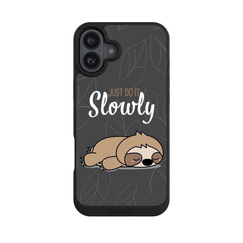 iPhone 16 Plus NIVOpure Just Do It Slowly Sloth Grey