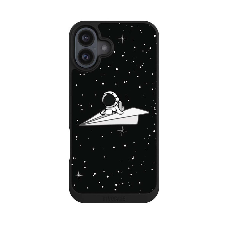 iPhone 16 Plus NIVOpure Astronaut Paper Plane Comic