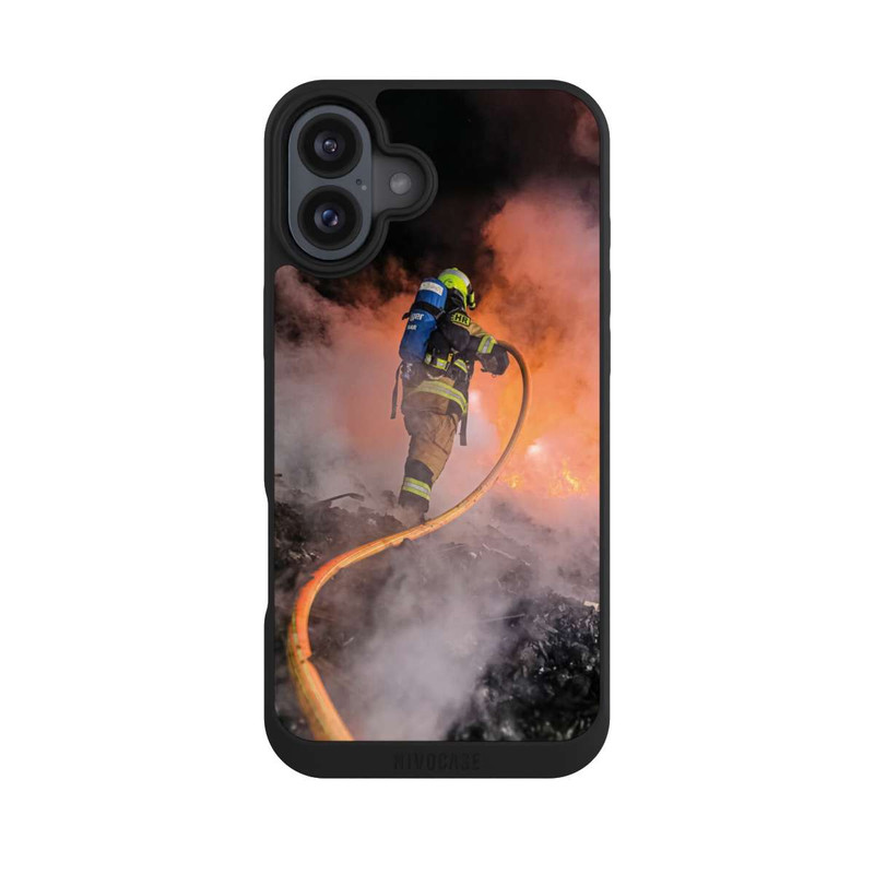 iPhone 16 Plus NIVOpure Feuerwehrmann Stark