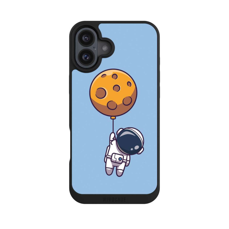 iPhone 16 Plus NIVOpure Astronaut mit Mondballon