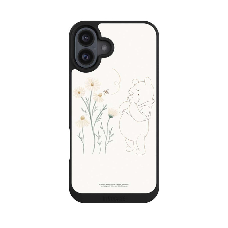 iPhone 16 Plus NIVOpure Winnie Puuh sieht sich Gänseblümchen an