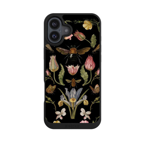 Apple iPhone 16 Plus NIVOpure Wildblumen und Biene Schwarz