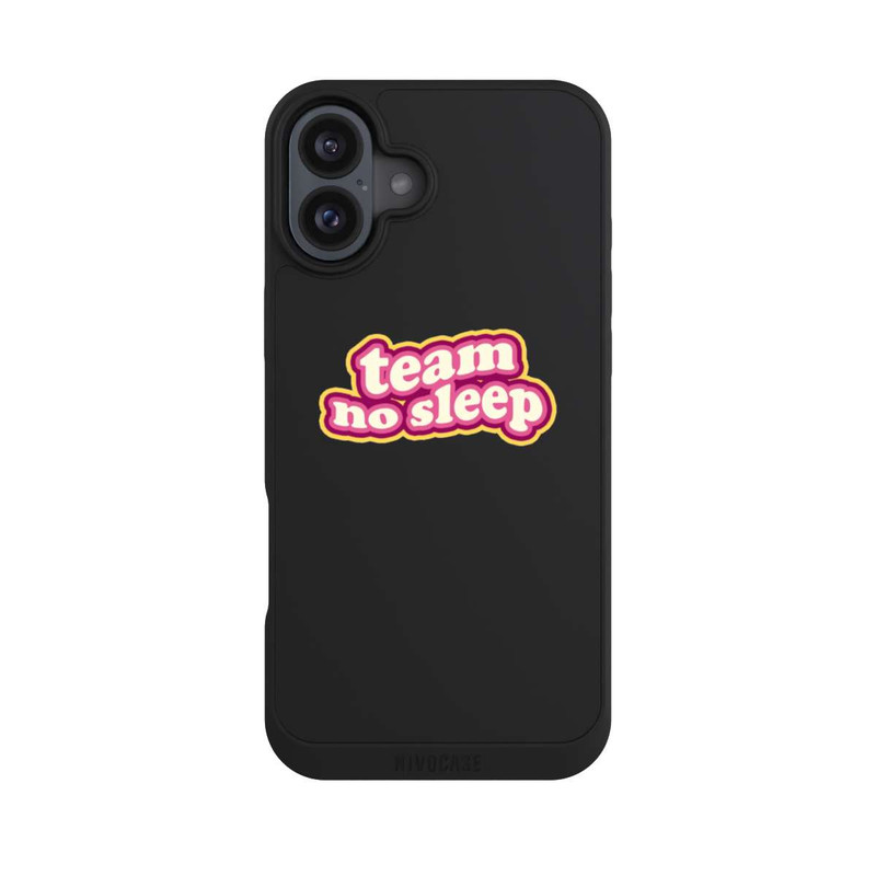 iPhone 16 Plus NIVOpure Team No Sleep 70s Transparent
