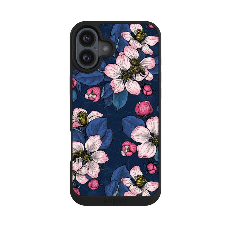 iPhone 16 Plus NIVOpure Apfelblüten Dunkel