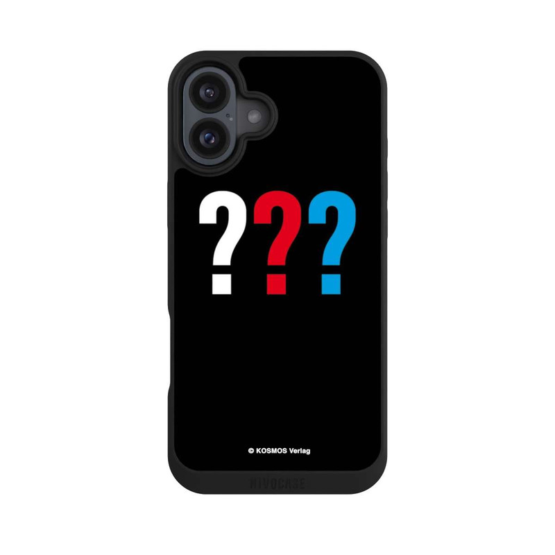 iPhone 16 Plus NIVOpure Drei Fragezeichen Logo
