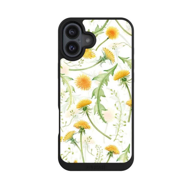 iPhone 16 Plus NIVOpure Löwenzahn Muster