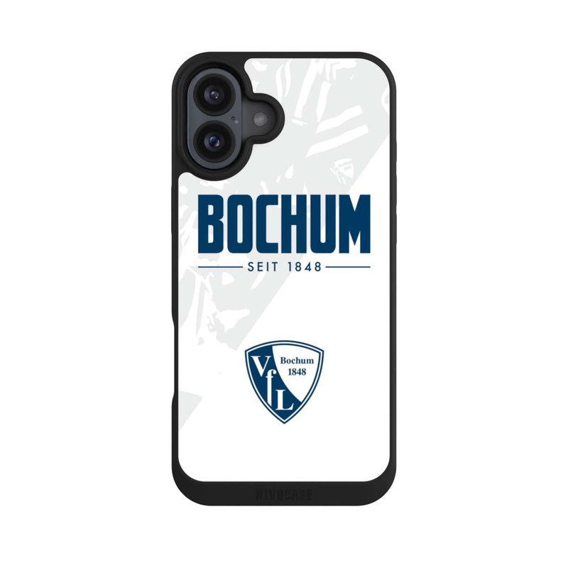 iPhone 16 Plus NIVOpure VfL Bochum Graues Muster