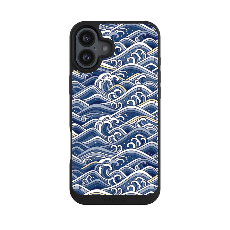 iPhone 16 Plus NIVOpure Orientalische Welle Kanagawa