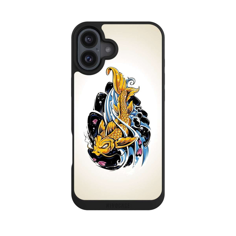 iPhone 16 Plus NIVOpure Japanese Fish Illustration 