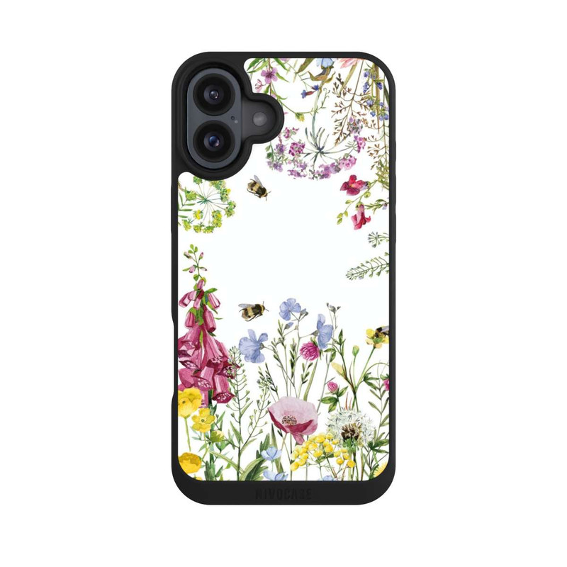 iPhone 16 Plus NIVOpure Summer Meadow Wildflowers Frame