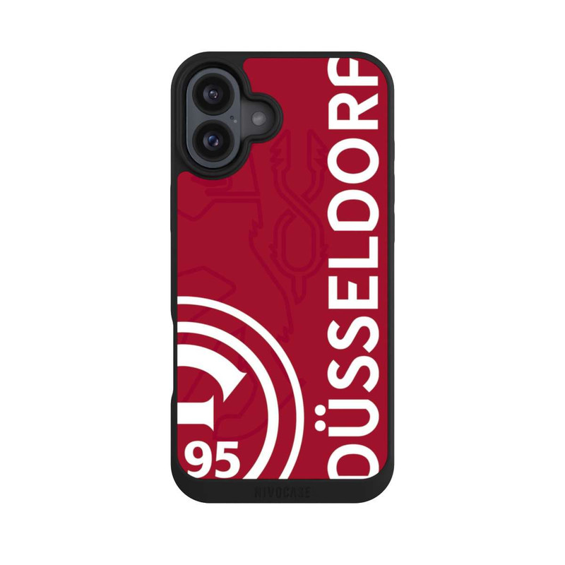 iPhone 16 Plus NIVOpure Fortuna Düsseldorf-Trikotdesign Rot