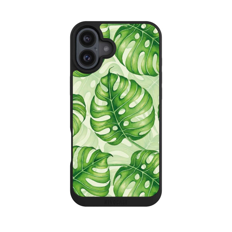 iPhone 16 Plus NIVOpure Hübsches Palmblatt-Muster