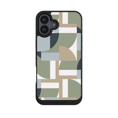 Apple iPhone 16 Plus NIVOpure Futuristic Bauhaus Polygons Beige